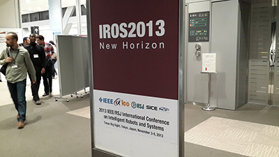 We attended IROS13 conf.